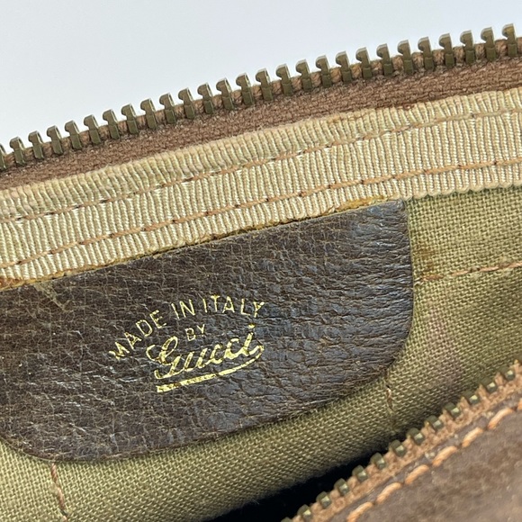 GUCCI Boston Hand bag Sherry GG Supreme Brown Zipper Closure - Picture 13 of 13